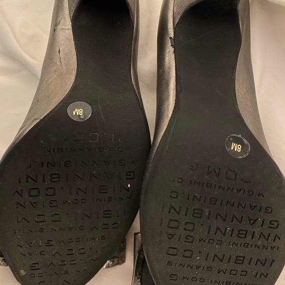 Ladies gently used high heel peekaboo pointy decorative toe  Gianni Bini 8M - Picture 10 of 11
